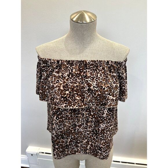 Aritzia Wilfred Promener Blouse in Leopard Size XXS - Picture 1 of 4